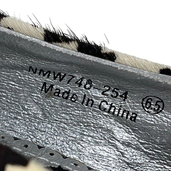 Naughty Monkey High Heel Shoes Womens Size 6.5 Cork Animal Fur - Picture 11 of 11